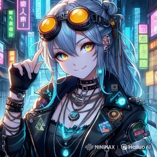 Cyberpunk Neon Aesthetic: Charming Character in Motion – AI Generated Video | Hailuo AI