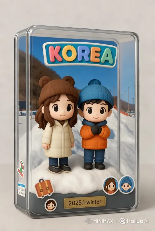 Korean Winter Wonderland: Cartoon Snowball Fight – AI Generated Video | Hailuo AI