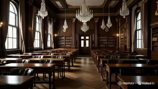 Grand Library Interior with Luxurious Ambiance – AI Generated Video | Hailuo AI