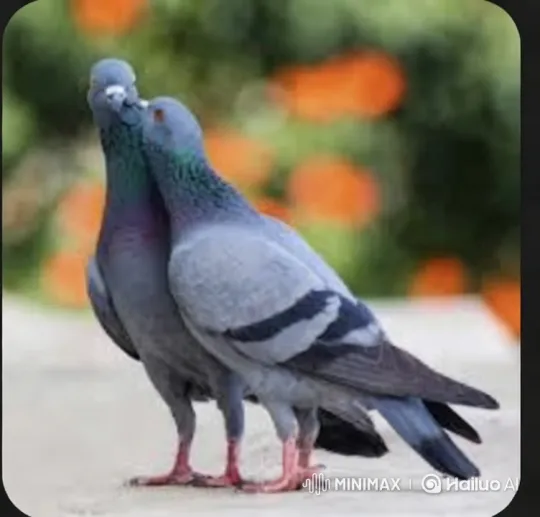Pigeons Engage in Intense Fight Amidst Vibrant Background – AI Generated Video | Hailuo AI