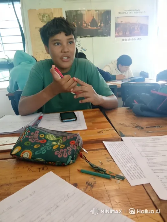 Student's Agile Somersault and Affectionate Gesture in Classroom – AI Generated Video | Hailuo AI