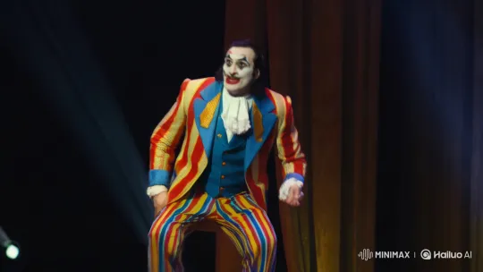 Opera-Singing Clown: Theatrical Art in Cinematic Detail – AI Generated Video | Hailuo AI