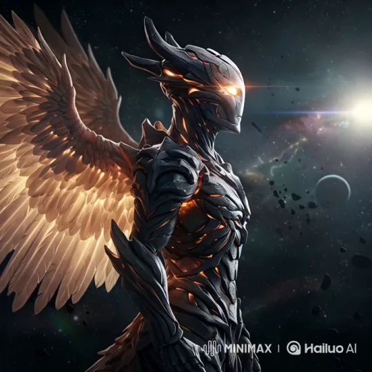 Cosmic Figure: Awe-Inspiring Close-Up and Orbit – AI Generated Video | Hailuo AI