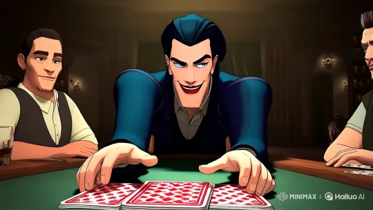Star Joker's Dominance in Time Poker with an Air of Mystery – AI Generated Video | Hailuo AI