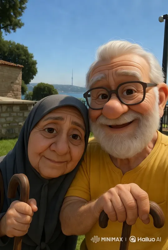 Elderly Couple in Serene Outdoor Setting – AI Generated Video | Hailuo AI
