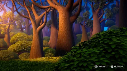 The Enchanted Forest: Luna's Nocturnal Journey – AI Generated Video | Hailuo AI