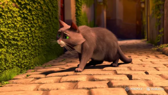 Sick Cat's Struggle Home in Golden Light – AI Generated Video | Hailuo AI