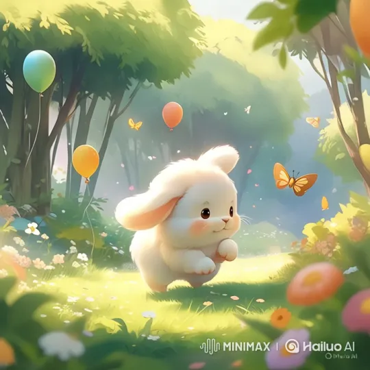 Enchanted Forest Adventure with a Joyful Bunny – AI Generated Video | Hailuo AI