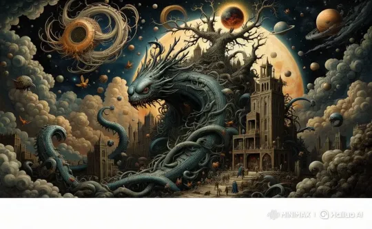 Majestic Dragon and Celestial Dance in Live2D Animation – AI Generated Video | Hailuo AI