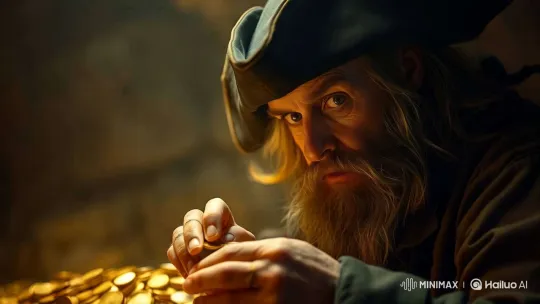 Aesthetic Close-up of Hands Stacking Gold Coins in Rustic Setting – AI Generated Video | Hailuo AI