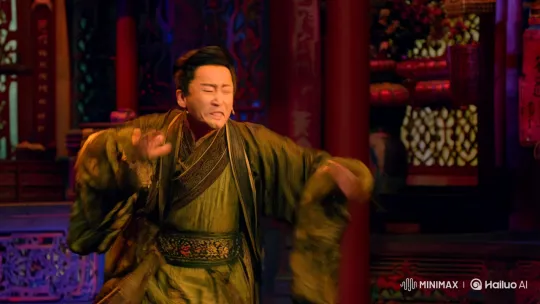 Actor's Captivating Performance on an Ornate Stage – AI Generated Video | Hailuo AI