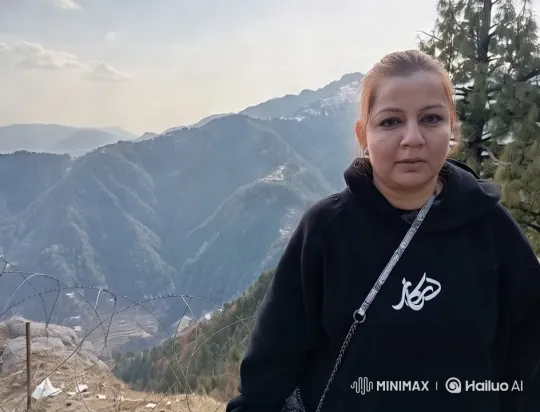 Serene Mountain Landscape with Distant Figure – AI Generated Video | Hailuo AI