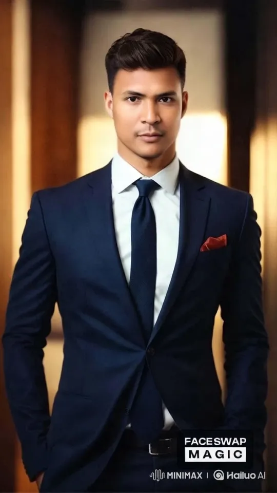 Businessman Presents in Sophisticated Blanco Perfume Setting – AI Generated Video | Hailuo AI