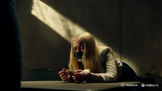 Elle Fanning's Captivity Scene: A Chilling Portrayal of Abuse – AI Generated Video | Hailuo AI