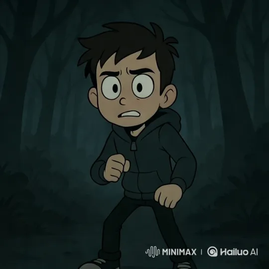 Mysterious Character in Shadowy Forest – AI Generated Video | Hailuo AI
