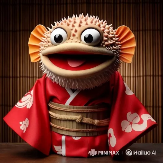 Anthropomorphic Pufferfish Plays Piano in Underwater Palace – AI Generated Video | Hailuo AI