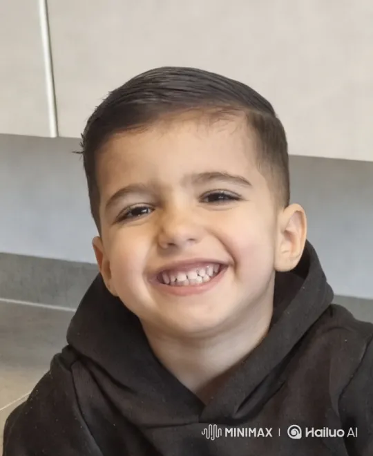 Boy in Minimalist Kitchen Amidst Modern Design – AI Generated Video | Hailuo AI