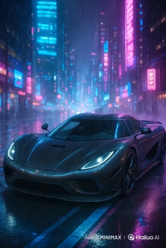 Koenigsegg Hypercar Chase: Sunset Drive in Cinematic 4K – AI Generated Video | Hailuo AI