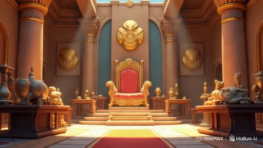Opulent Throne Room with Grand Architecture – AI Generated Video | Hailuo AI