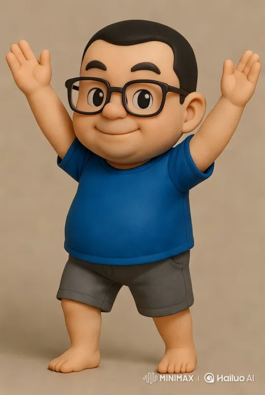 Child Figure's Energetic Dance in Minimalistic Setting – AI Generated Video | Hailuo AI