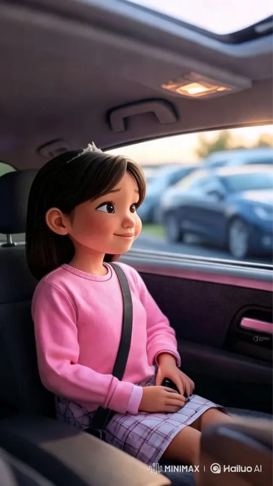 Introspective Evening Drive in Pixar-Inspired Calm – AI Generated Video | Hailuo AI
