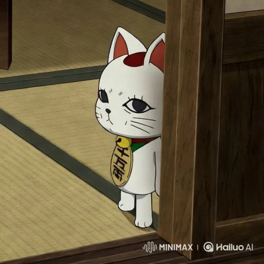 White Cat Twerks in Traditional Japanese Room – AI Generated Video | Hailuo AI