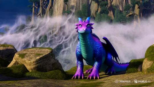 Eldoria's Majestic Dragon Zephyra Amidst the Misty Peak – AI Generated Video | Hailuo AI