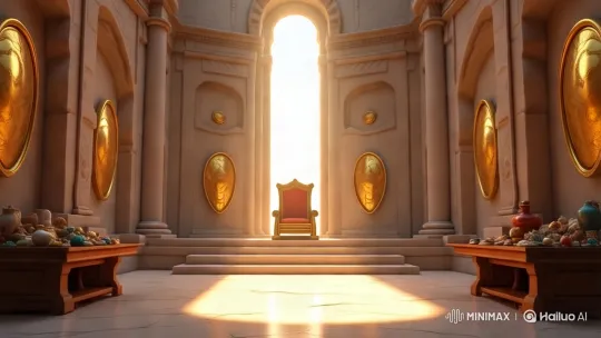 Regal Throne Room: Luxurious Aesthetic Exploration – AI Generated Video | Hailuo AI