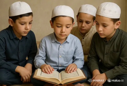 Boys Learning Together in Cozy Setting – AI Generated Video | Hailuo AI
