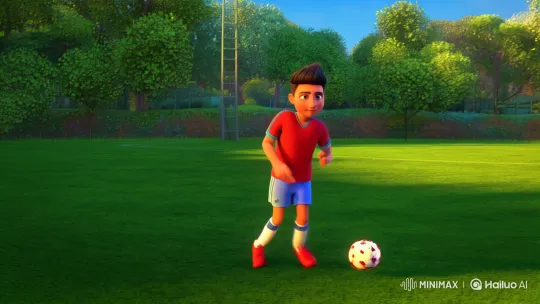Saeed's Energetic Introduction to Soccer and Team Spirit – AI Generated Video | Hailuo AI