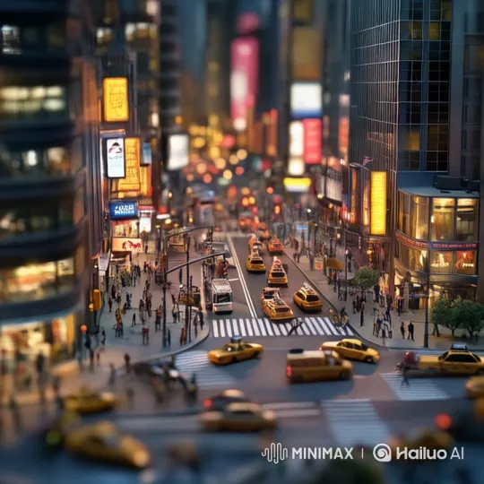 Miniature Cityscape: A Cinematic Journey Through a Giant World – AI Generated Video | Hailuo AI