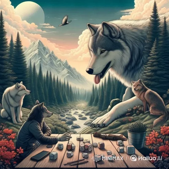 Wolf's Philosophy: Nature's Wisdom and Human Essence – AI Generated Video | Hailuo AI