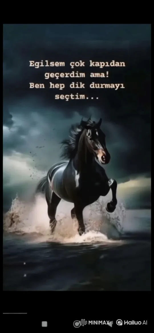 Galloping Horse Pursues Moon's Message in Stormy Sky – AI Generated Video | Hailuo AI