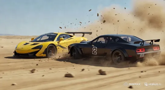High-Style Video Captures Dramatic Car Crash Scene – AI Generated Video | Hailuo AI