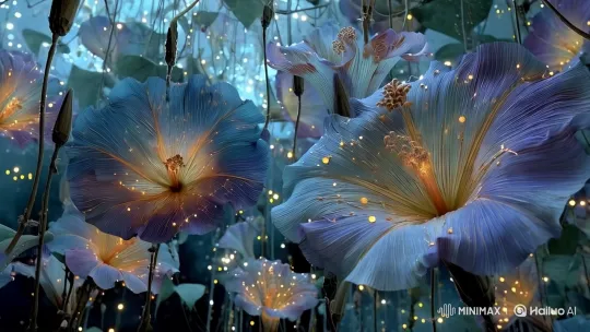 Moonlit Garden: Enchanted Moonflowers and Starlit Dew – AI Generated Video | Hailuo AI