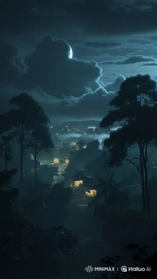 Tranquil Night Village in Live2D Animation – AI Generated Video | Hailuo AI