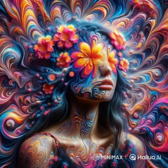 Psychedelic Transformation: A Psychedelic Journey of Disintegration – AI Generated Video | Hailuo AI