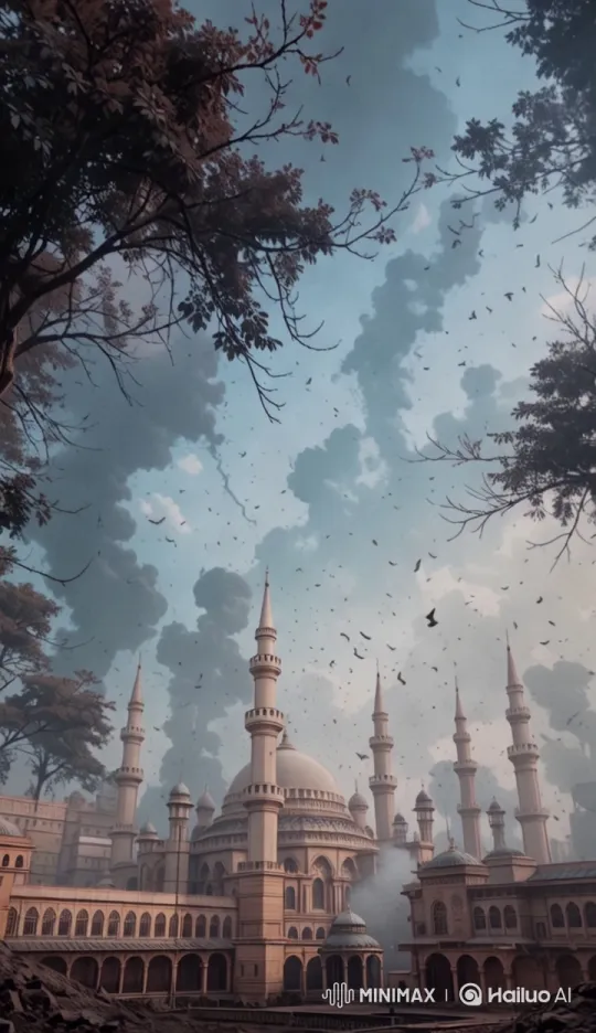 Grand Mosque Aesthetic: Architecture Meets Nature – AI Generated Video | Hailuo AI