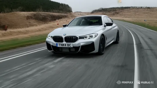 BMW Car Achieves High-Speed Record on the Road – AI Generated Video | Hailuo AI