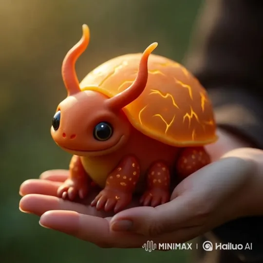 Magical Creature in Human Hand: Ultra-Realistic, Slow Motion Study – AI Generated Video | Hailuo AI