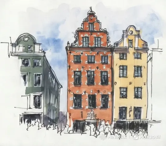 Robotic Defender Protects Colorful Buildings from Monster – AI Generated Video | Hailuo AI