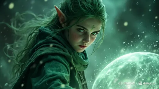 Mystical Elf in Enchanting Realm with Dynamic Camera Work – AI Generated Video | Hailuo AI