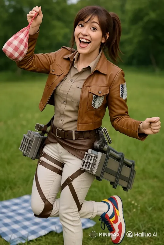 Energetic Character in Stylish Outfit Walks Across Green Field – AI Generated Video | Hailuo AI