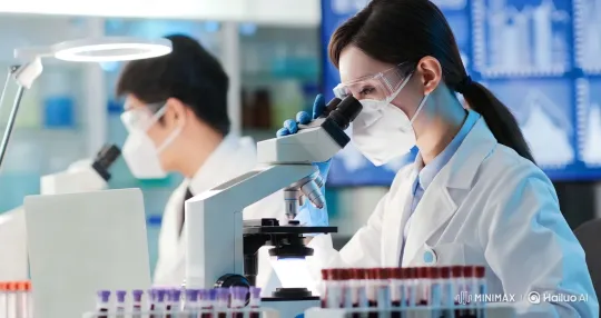 Scientific Research in High Aesthetic Laboratory – AI Generated Video | Hailuo AI