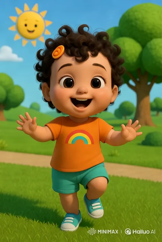 Joyful Child Running in Colorful Park – AI Generated Video | Hailuo AI
