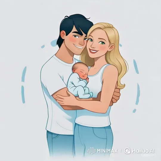 Family Embraces in Peaceful Moment – AI Generated Video | Hailuo AI
