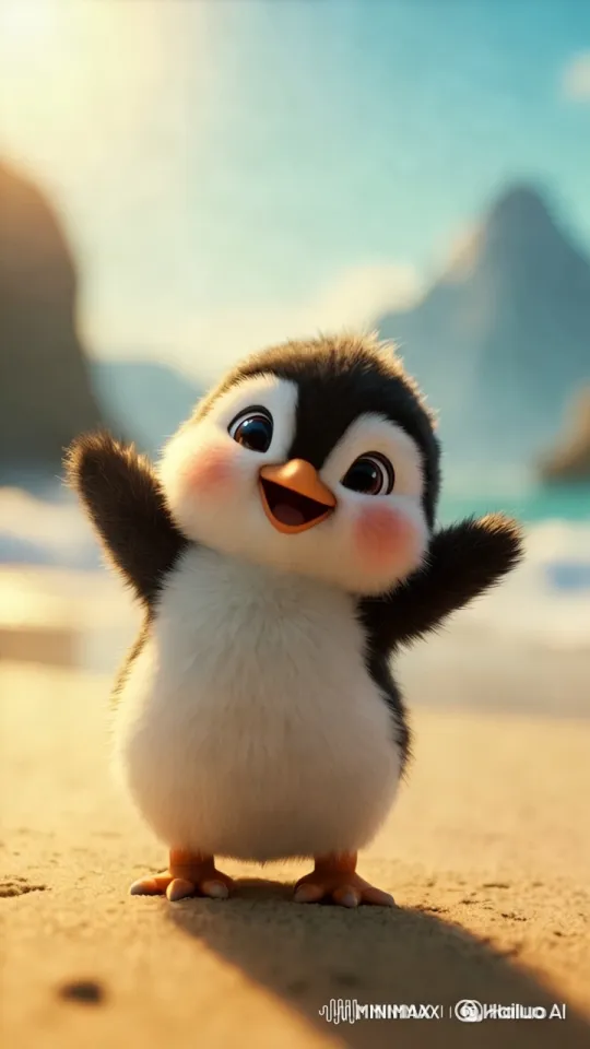 Penguin Struts in Glamorous Victoria's Secret Runway Walk – AI Generated Video | Hailuo AI