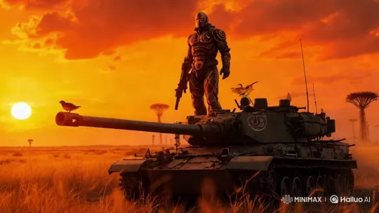 Deathstroke in Angola's Enchanted Savannah – AI Generated Video | Hailuo AI