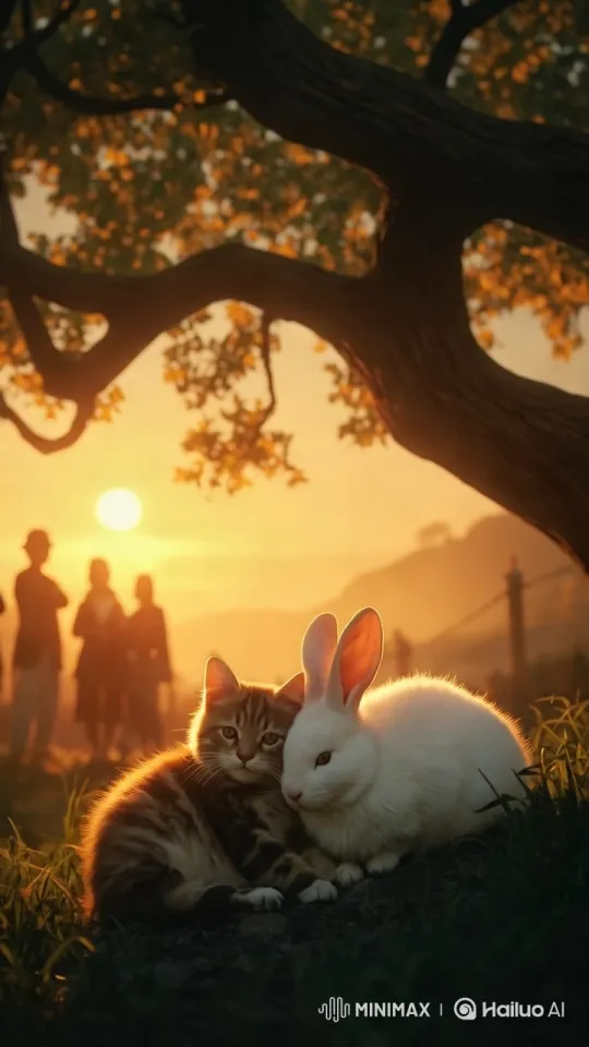 Intimate Moment: Sheela and Mithu Under Golden Sunset – AI Generated Video | Hailuo AI