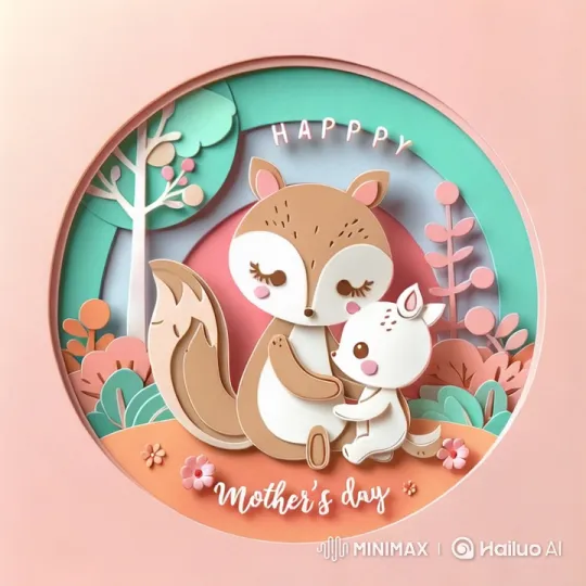 Mother's Love: Heartwarming Fox Interaction – AI Generated Video | Hailuo AI
